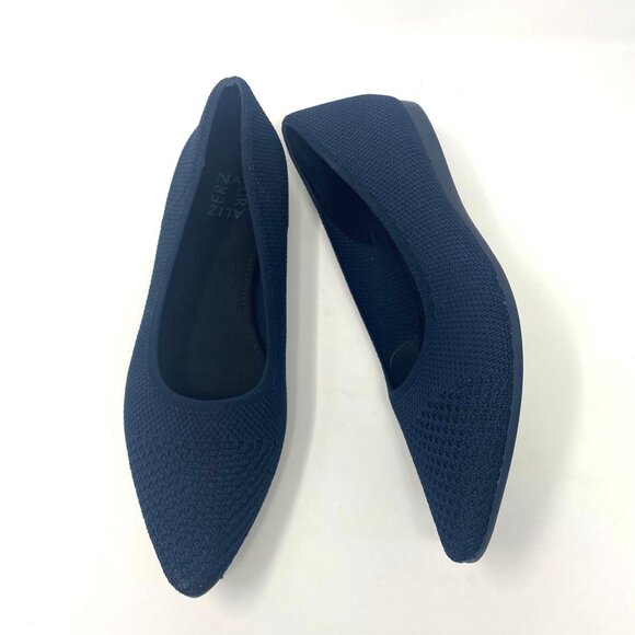 Naturalizer Hunter Navy Flyknit Fabric Flats Pointed Toe Size 9.5 New In Box - Picture 10 of 10